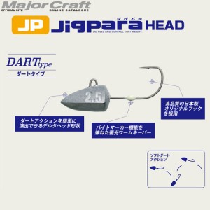 ●メジャークラフト　ジグパラヘッド JPHD-DART ダート 【メール便配送可】 