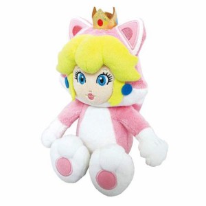 スーパーマリオ ぬいぐるみ ネコピーチ(S) 【全長24cm Sサイズ Wii U スーパーマリオ3Dワールド 三英貿易】