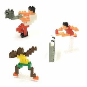 ナノブロック × 大図まこと 陸上 (ハンマー投げ&ハードル&スプリンター) NBCB-002 【nanoblock 河田 カワダ】