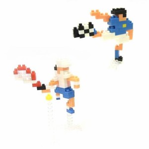 ナノブロック × 大図まこと 球技 (サッカー&テニス) NBCB-004 【nanoblock 河田 カワダ】