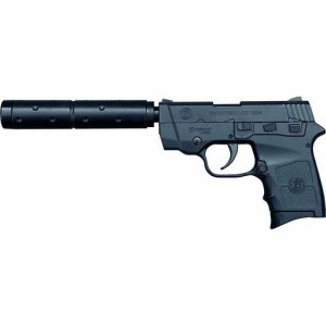 クラウンモデル ポケットハンドガン S&W ボディガード380 サイレンサー付き 【エアーコッキングガン No.6 エアガン エアーガン】