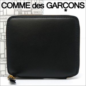 コムデギャルソン 二つ折り財布 COMME des GARCONS コンパクト財布 レディース メンズ ブラック SA2100 ARECALF BLACK (CLASSIC LINE) 【
