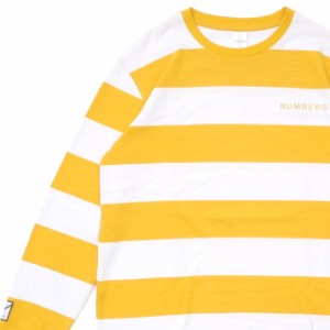 【数量限定特別価格】 ナンバーズ Numbers x RHC Ron Herman STRIPED LS TEE 長袖Tシャツ YELLOW 新品 202001028058 TOPS