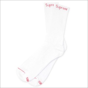 (新品)SUPREME(シュプリーム) Hanes Crew Socks (1足/単品/バラ売り) WHITE 290-003826-910+ (グッズ)