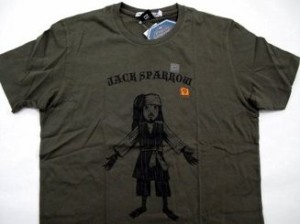 ＵＴ　ユニクロ　ジャックスパロウ　Ｔシャツ　カーキＭ　