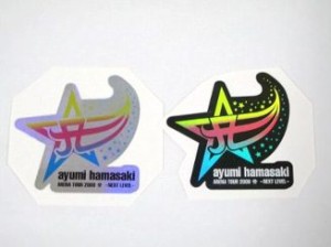 浜崎あゆみ　ステッカー　星　流れ星BIG　新品