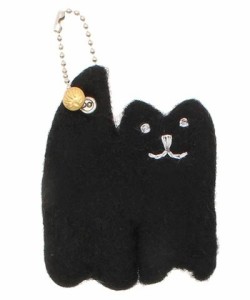 黒猫グッズ　　ペルシャ猫　キーホルダー