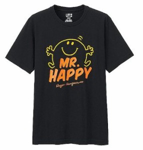 UT　ユニクロ　Tシャツ　MR HAPPY　黒　M