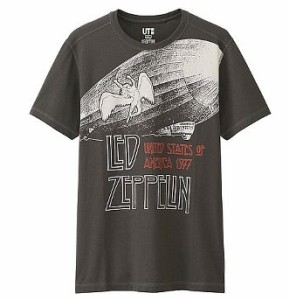 ＵＴ　ユニクロ　レッドツエッペリン　飛行船　Ｔシャツ　Ｌ