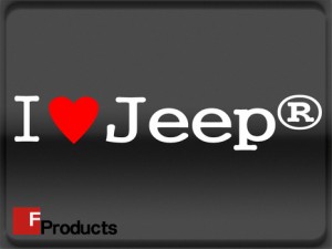 【Fproducts】アイラブステッカー Jeep/アイラブ ジープ
