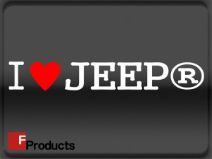 【Fproducts】アイラブステッカー JEEP/アイラブ ジープ