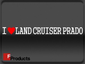 【Fproducts】アイラブステッカー LAND CRUISER　PRADO/アイラブ ランドクルーザープラド