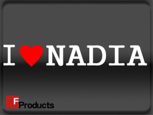 【Fproducts】アイラブステッカー NADIA/アイラブ ナディア