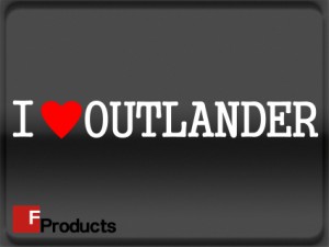 【Fproducts】アイラブステッカー OUTLANDER/アイラブ アウトランダー