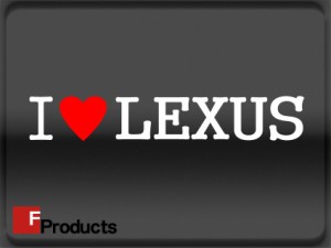 【Fproducts】アイラブステッカー LEXUS/アイラブ レクサス