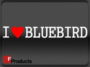 【Fproducts】アイラブステッカー BLUEBIRD/アイラブ ブルーバード