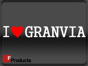 【Fproducts】アイラブステッカー GRANVIA/アイラブ グランビア