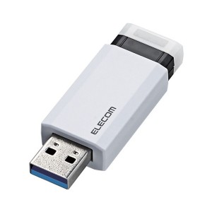 ELECOM MF-PKU3016GWH USBメモリー USB3.1(Gen1)対応 ノック式 オートリターン機能付 16GB ホワイト