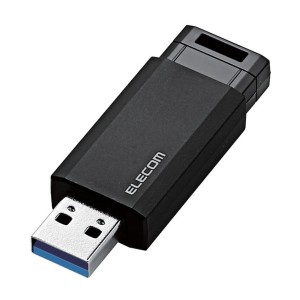 ELECOM MF-PKU3032GBK USBメモリー USB3.1(Gen1)対応 ノック式 オートリターン機能付 32GB ブラック メーカー直送