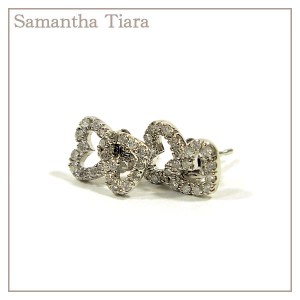 【輝くハートモチーフ】 Samantha Tiara サマンサティアラ K18 WGホワイトゴールド ダイアモンド ハートモチーフ ピアス