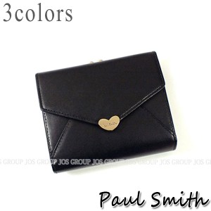 ポールスミス 財布 メンズ レディース Paul Smith ラブレター３ 2ツ折がま口財布 全３色 PWU926