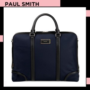 ポールスミス Paul Smith メンズ シティトラベルナイロン 2WAYブリーフケース ネイビー 送料無料 代引き料有料 消費税込