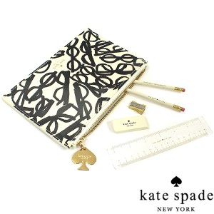 ケイトスペード Kate Spade  literary glasses ポーチ＆ステーショナリーセット 送料無料 代引き料有料 消費税込