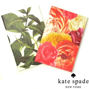 ケイトスペード Kate Spade notebook set - floral＆leaves ノートブック ２種セット