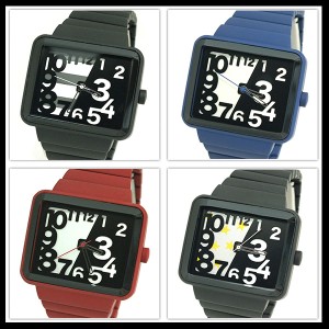 時計 腕時計 レディース メンズ Half Design Square Face Watch スクエアフェイス ハーフデザイン ウォッチ 送料無料 全４色