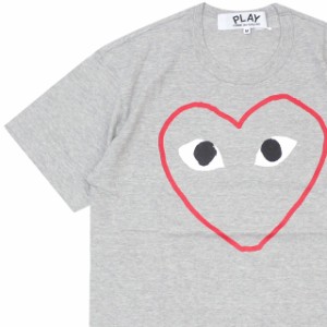 新品 プレイ コムデギャルソン PLAY COMME des GARCONS MENS HEART OUTLINE TEE Tシャツ GRAY グレー 灰色 半袖Tシャツ