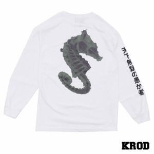 【数量限定特別価格】 新品 KROD (クラウド) XRAY L/S TEE [長袖Tシャツ] WHITE 999-004987-040