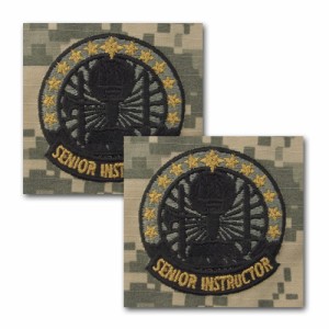 アメリカ陸軍 刺繍技能章 ACU用 インストラクター シニア 縫付タイプ | ACU戦闘服 胸章