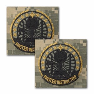 アメリカ陸軍 刺繍技能章 ACU用 インストラクター マスター 縫付タイプ | ACU戦闘服 胸章