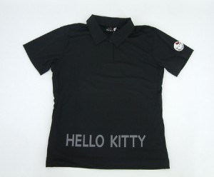人気のHELLO KITTY WEARハローキティ ゴルフポロシャツ☆ブラック