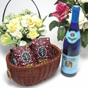 【贈り物限定】  ワインは白と言うお方へ♪リープフラウミルヒ （ドイツ）白　750ｍｌ+オススメ珈琲豆（特注ブレンド200ｇ、ハッピーブレ