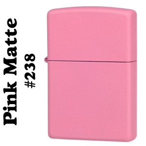 父の日：zippo ジッポーライター Pink Matte ピンクカラーマットジッポー #238  送料無料 ヤマトメール便対応 