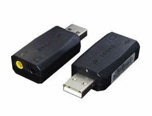 ■ステレオ/マイク用 Pinプラグ増設 USBアダプタ USB-SHS【ネコポス可能】