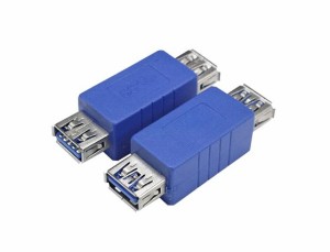 変換名人 変換プラグ USB3.0 メス→メス USB3AB-AB【ネコポス可能】