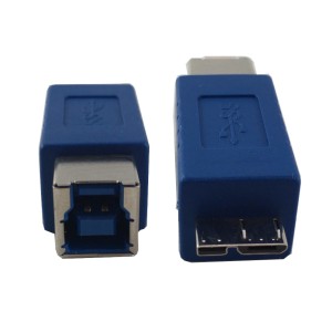 変換名人 変換アダプタ USB3.0 B(メス)-micro(オス) USB3BB-MCA