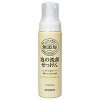 無添加 泡の洗顔せっけん(200mL)　ミヨシ石鹸　泡洗顔 無添加洗顔 無添加せっけん 無添加石けん 無添加スキンケア 洗顔石けん