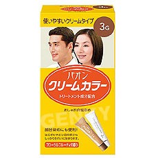 【クリームタイプの白髪染め】パオン クリームカラー 3G 1セット　部分染めに おしゃれ白髪染め おしゃれ染め より明るい栗色 ヘアカラー