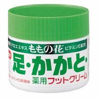 アロエエキス配合 ももの花 フットクリーム 70g オリヂナル　アロエクリーム 荒れ性 肌荒れ 皮膚の保護 マッサージクリーム かかとケア