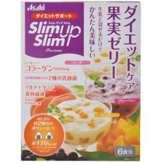 スリムアップスリム プレシャス ダイエットケア 果実ゼリー(6食分)　アサヒフード＆ヘルスケア　ダイエットゼリー おきかえ 低カロリー　