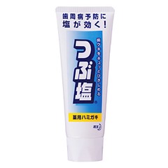 つぶ塩 薬用ハミガキ スタンディングチューブ(180g)　花王　フッ素配合ハミガキ粉 歯周病予防 塩のはみがき粉 歯肉炎 天然塩