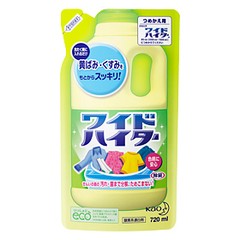 ワイドハイター つめかえ用(720mL)  花王　酸素系漂白剤 洗濯洗剤 洗濯用洗剤 衣類の漂白剤 洗濯用漂白剤 色柄物 衣類のシミ