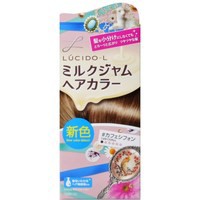 【ルシード・エル】ミルクジャムヘアカラー カフェシフォン 1セット　新色 ムラなく染まる 髪の美容液付き カラーリング マンダム