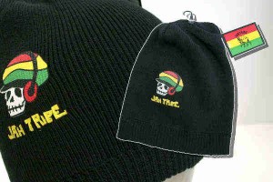 ニットキャップ(KNIT CAP) MENS 【947-2 スカルラスタ-BLACK】FREE