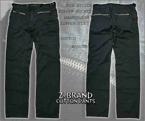 Z-BRAND コットンパンツ MENS 【Z2072-51061-556*BLACK】 ジーブランド