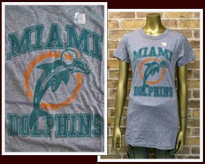 ジャンクフード Ｔシャツ☆レディース JUNK FOOD：MIAMI DOLPHINS