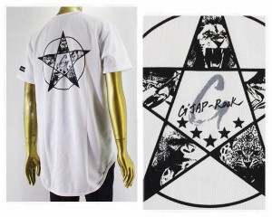 ｱﾙﾌｱﾌﾟﾗｽ GJAP-ROCK(ジ ジャップ ロック) とのコラボ メッシュ Tシャツ S/S メンズ ALPHA PLUS 【GJAP-ROCKﾛﾝｸﾞﾀｹ】